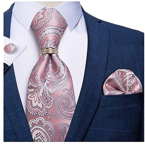 Rose Gold Ties For Men, Rose Gold Tie, Pink Pocket Square, Tie Ring, Men Tie, Wedding Tie, Gold Tie, Pink Watch, Blush Pink Weddings