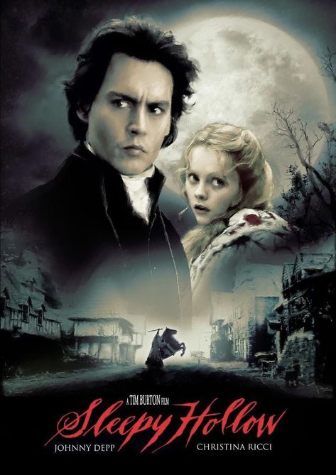 Sleepy Hollow (1999) Sleepy Hollow Poster, Sleepy Hollow Johnny Depp, Sleepy Hollow Movie, Gothic Movies, Sleepy Hollow Tv Series, Horror Movie Scenes, Sleepy Hollow 1999, Steampunk Movies, The Fall Movie