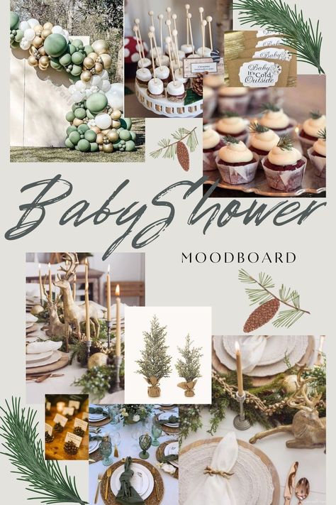 Baby Shower Mood Board, Shower Mood Board, January Baby Shower Themes, Winter Baby Shower Food, December Baby Shower Ideas, January Baby Shower, The Best Muffins, Best Muffins, Baby Shower Themes Neutral