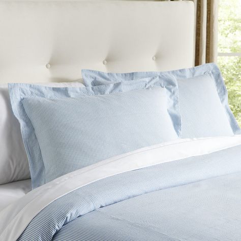 Found it at Wayfair - Elizabeth Seersucker Bedding Collection King Size Bedding Ideas, Bedding Design, Amity Home, Perfect Summer Day, Dresser Desk, King Size Bedding, Luxury Quilts, Sham Bedding, Quilted Pillow Shams