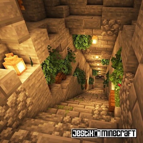 Minecraft Kale, Minecraft Underground, Construction Minecraft, Case Minecraft, Minecraft Decoration, Casa Hobbit, Minecraft Houses Survival, Rumah Minecraft Sederhana, Minecraft Mansion