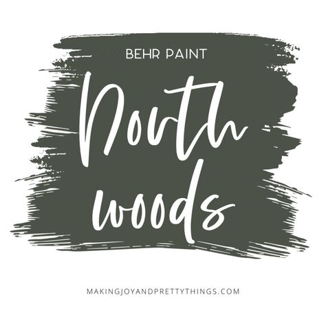 Transform your living space into a rustic retreat with the warm and inviting tones of Behr North Woods paint. North Woods Behr Paint, Behr North Woods, Modern Office Room, Midcentury Modern Dining Room, Dark Green Paint, Girls Bedroom Paint, Top Paint Colors, Paint Color Codes, Dark Paint Colors