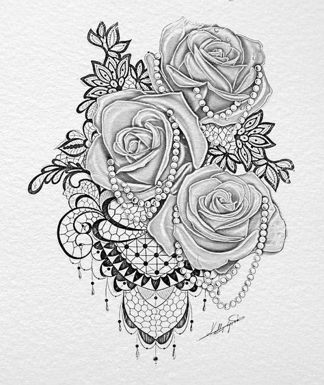 Piercing Bouche, Lace Tattoo Design, Rose Drawing Tattoo, Tattoo Outline Drawing, Skeleton Hand Tattoo, Flower Tattoo Sleeve, Dope Tattoos For Women, Lace Tattoo, Tattoo Stencil Outline