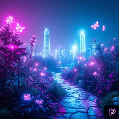 Bio Punk Aesthetic, Neon Jungle Aesthetic, Cyberpunk Garden, Neon Vibes Aesthetic, Cyberpunk Moodboard, Digital Dystopia, Bisexual Lighting, Neon Cyberpunk Aesthetic, Skeleton Character