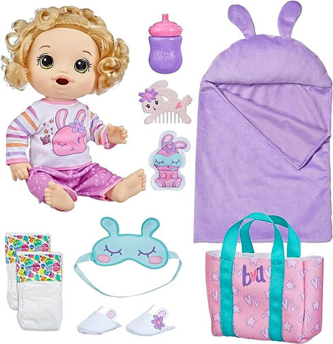 Bunny Sleeping, Muñeca Baby Alive, Baby Doll Set, Diaper Gifts, Doll Nursery, Bunny Slippers, Vintage My Little Pony, Baby Alive Dolls, Baby Doll Accessories