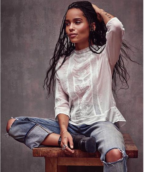 Zoe Kravitz Braids, Zoe Kravitz Style, Zoe Isabella Kravitz, Zoë Kravitz, Lisa Bonet, Annie Leibovitz, Band Rock, Mad Max Fury Road, Deep Autumn