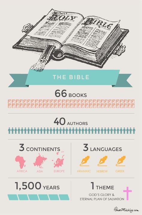 Bible infographic - 66 books 40 authors 3 continents 3 languages Who Wrote The Bible, Book Infographic, Bible Overview, God Exists, Bible Study Lessons, Bible Notes, Bible Facts, Bible Knowledge, Books Of The Bible