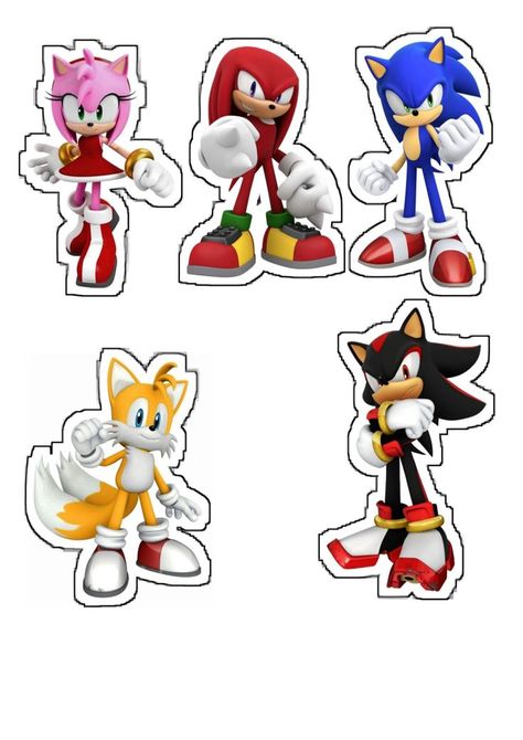 Sonic Cake Topper Printable, Sonic The Hedgehog Birthday Party Cake, Sonic Cake Topper, Topper Sonic, Sonic Png, Sonic Pictures, Sonic Birthday Cake, Blue Cartoon Character, Monster Truck Theme