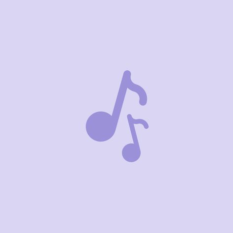 Purple Music Icon, Notes Icon, Purple Music, Purple Vibe, Phone Icons, Widget Icon, Musical Notes, Music Aesthetic, Phone Icon