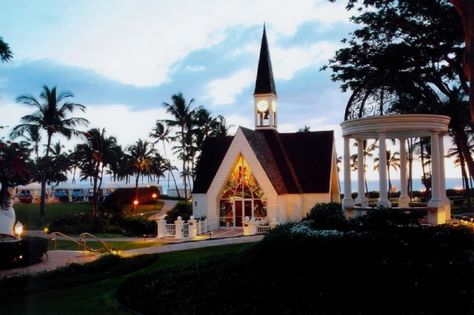 Grand Wailea Chapel and Gazebo Wailea Maui, Wedding Venues Hawaii, Hawaii Destinations, Hawaii Destination Wedding, Maui Vacation, Hawaii Honeymoon, Wedding Chapel, Waldorf Astoria, Maui Weddings