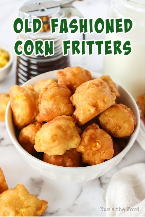 Corn Nuggets Recipe, All Purpose Flour Recipes, Sweet Corn Fritters, Corn Recipes Side Dishes, Corn Fritter Recipes, Corn Side Dish, Fried Corn, Corn Fritters, Best Appetizer Recipes