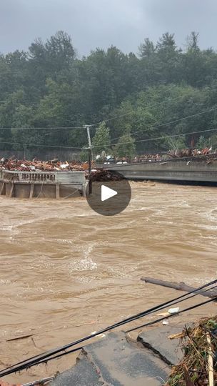 278K views · 13K reactions | This is where the real situation became evident and about a mile from my house. This is the famous Flowering bridge which was the 1927 bridge across the stream that had been converted to a park. The debris fill bridge was the only bridge to the other side of the lake and one way to leave. #chimneyrock #lakelure #hurricanehelene #weneedhelp | Banff Luther Bridge Model, Lake Lure, A Park, My House, The Other Side, Mother Nature, To Leave, North Carolina, Bridge