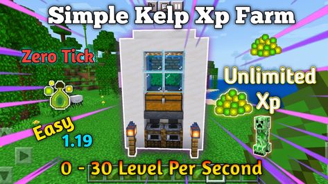 Xp Farms Minecraft, Glowberry Minecraft, Kelp Farm Minecraft, Minecraft 1.19 Builds, Minecraft Xp Farm Design, Minecraft Xp Farm, Xp Farm Minecraft, Farm In Minecraft, Minecraft Farms