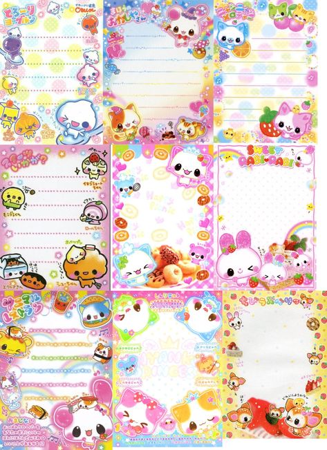 Kawaii Memo Pad Printable, Memo Pads Printable Aesthetic, Memo Pad Printable, Kawaii Memo Pad, Kawaii Printables, Memo Pad Design, Sticker Organization, Memo Notepad, Memo Paper