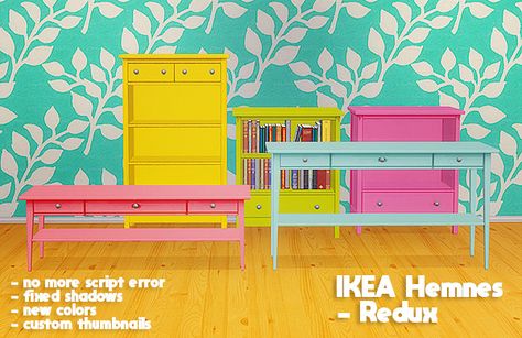 Ikea Bedroom Design, Hemnes Ikea, Around The Sims 4, The Sims 4 Lots, Retro Appliances, Ikea Living Room, Ikea Hemnes, The Sims 4 Download, Ikea Storage