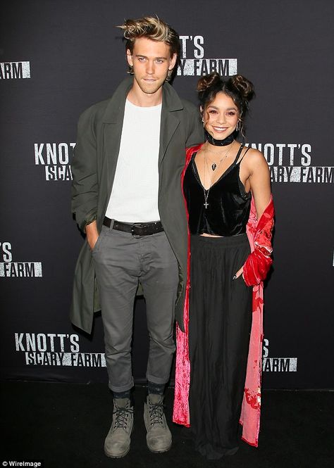 Cute couple: The 5ft 1in star has been dating 6ft actor Austin Butler, 25, for six years. ... Vanessa And Austin, Vanessa Hudgens And Austin Butler, Buena Park California, Gossip Girl Fashion Blair, Vanessa Hudgens Style, The Carrie Diaries, Chuck Blair, Matthew Espinosa, Chace Crawford