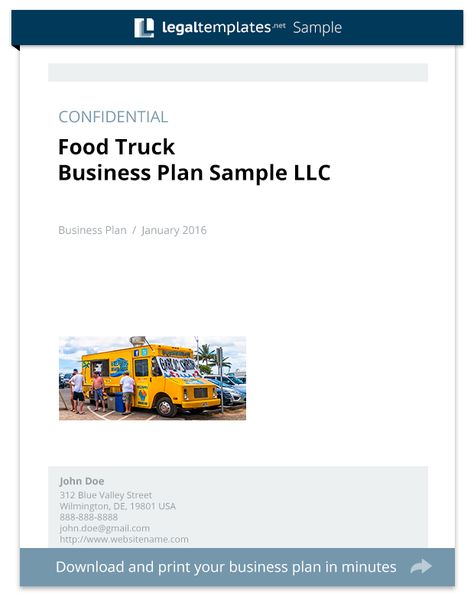 Food Truck Business Plan, Business Plan Sample, Coffee Shop Business Plan, Daycare Business Plan, Simple Business Plan Template, Legal Templates, Daycare Business, Llc Business, Coffee Shop Business