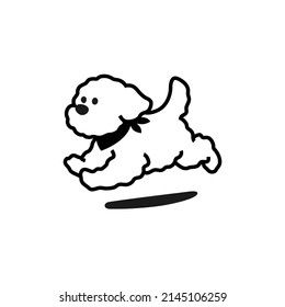 Dog Toys Drawing, Cute Poodle Drawing, Dog Symbol, Toys For Dogs, Poodle Drawing Cute, Poodle Doodle, Toy Poodle Tattoo, Cute Dog Doodles, Toy Poodle Drawing