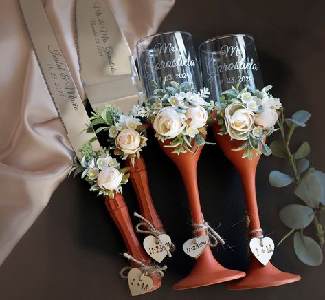 Wedding Champagne Flutes Toasting Glasses Toasting Flutes Wedding Champagne Flutes Bride and Groom Wedding Glasses Set of 2 Wedding Champagne Glasses For Bride And Groom, Boho Champagne Glasses, Bride And Groom Champagne Flutes, Champagne Cups Decoration Quince, Wedding Flutes Bride And Groom, Quince Champagne Glasses, Wedding Flutes Personalized, Wedding Glasses Decoration, Wedding Toast Glasses