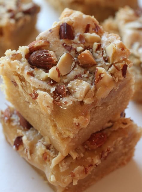 Almond Marzipan Cookie Bars | Just About Baked Marzipan Dessert Recipes, Recipes Using Almond Paste Desserts, Marzipan Recipes, Almond Marzipan, Almond Paste Recipes, Marzipan Recipe, Almond Desserts, Almond Paste, Buttery Cookies