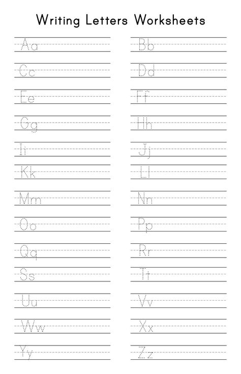 Kindergarten Writing Letters Worksheets Writing Letters For Kindergarten, Practice Letter Writing, Free Letter Practice Printables, Practicing Writing Letters, Abc Worksheets Preschool Handwriting Practice, Abc Writing Worksheets, Writing Capital Letters Worksheet, Penmanship Worksheets Free Printable, Alphabet Writing Worksheets Kindergarten