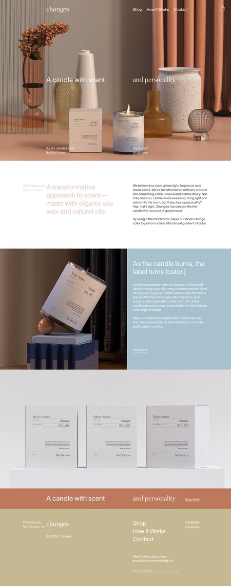 Candle Website, Beautiful Website Design, Landing Page Design Inspiration, Candle Smells, 광고 디자인, Modern Website, Website Layout, Designer Candles, Website Inspiration