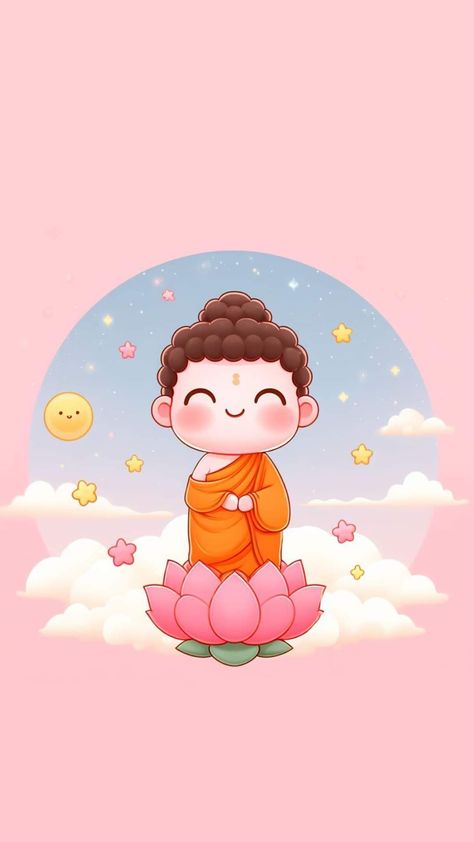 Buddha Drawing, Android Wallpaper Dark, Lucky Wallpaper, Buddha Art Drawing, Buddha Artwork, Motion Wallpapers, Cute Pink Background, Buddha Life, Buddha Art Painting