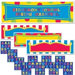 Carnival Personalized Banner Kit Carnival Party Decorations, Spring Carnival, Circus Birthday Party, Personalized Banners, Circus Birthday, Banner Sizes, Circus Party, Big Top, Carnival Party