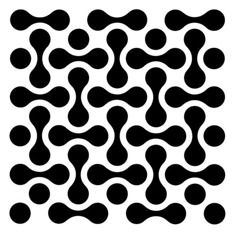 Lines Pattern Geometric, Pattern Design Ideas, Geometric Shapes Pattern, Black And White Geometric Pattern, Geometric Stencil, Interesting Shapes, Space Pattern, Symmetrical Pattern, Easy Drawing Tutorial