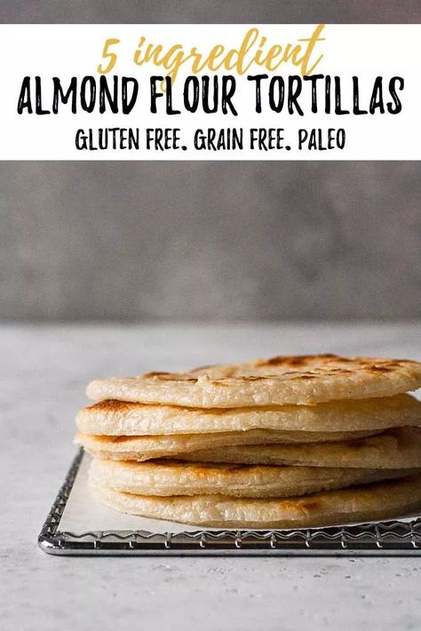 Almond Tortillas Recipe, Almond Tortillas, Almond Flour Tortilla Recipe, Flour Tortillas Recipe, Almond Flour Tortillas, Tortillas Recipe, Almond Flour Cakes, Flour Tortilla, Boiled Egg Diet Plan