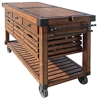 ACME Furniture Kitchen Cart, Distress Chestnut#affiliate Chestnut Kitchen, Wooden Baskets, Metal Towel Racks, Wooden Cart, Kitchen Storage Cart, Kitchen Island Cart, Wooden Basket, Kitchen Roll, Acme Furniture