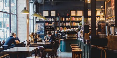 How to Start a Bookstore Cafe | Homebase Cafe Area, Bookstore Cafe, Book Cafe, Cafe Interior Design, A Dream Come True, Book Signing, Cafe Interior, Dream Come True, College Students