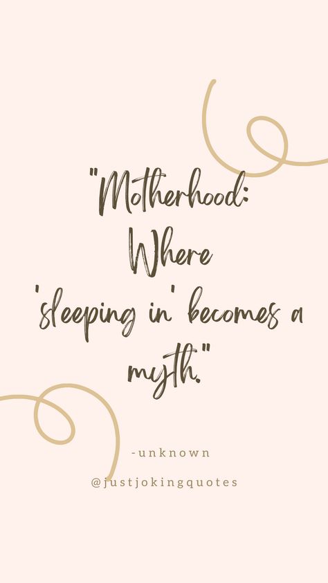 "Motherhood: where sleep is a luxury, and silence is suspicious! 😆 Enjoy these relatable and hilarious quotes that every parent will understand all too well. Let's laugh through the beautiful madness of raising tiny humans! 🙌 #MomLifeFunnyQuotes #ParentingHumor #LaughsAndLove" #MotherhoodHumor #FunnyMomQuotes #ParentingLaughs #MomLifeMemes #MomJokes #LaughterAndLove #ParentingComedy #MomsJustWannaHaveFun #MomLifeGiggles #HilariousParenting Enjoying Motherhood Quotes, Mom Life Quotes Funny, Motherhood Quotes Funny, Motherhood Quotes, Hilarious Quotes, Motherhood Funny, Mom Life Quotes, Funny Mom Quotes, All Too Well