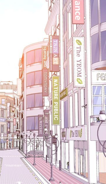 a little background from HoneyB's 'Back to You' Webtoon Anime Buildings Background, Comic Tutorial, City Background, Background Drawing, Cute Stationary, Animation Background, Cute Backgrounds, Art Tutorials Drawing, Art Background