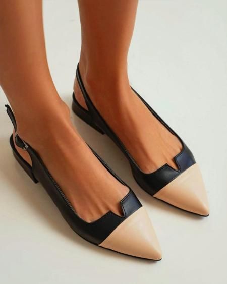 Women's Fashion Shoes Online Shopping – ChicMe Work Heels, Low Heel Flats, Rough Heels, Image Consultant, Slingback Shoes, Minimal Chic, Pointed Toe Heels, Pointed Toe Flats, Pretty Shoes