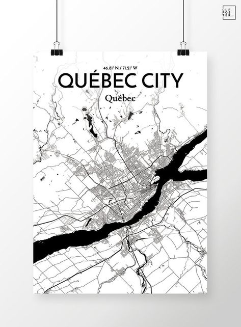 OurPoster.com 'Quebec City City Map' Graphic Art Print Poster in Ink & Reviews | Wayfair.ca Urban Design Poster, Map Graphic, Quebec City, Art Print Poster, Urban Design, City Map, Print Poster, Graphic Art Print, Matte Paper