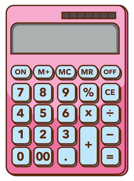 Pink calculator on white background | Free Vector #Freepik #freevector #clip-art #cartoon-svg #numbers-background #mathematics-numbers Ginebra San Miguel Gin Cake, Pink Calculator, Math Calculator, Calculator Design, خريطة ذهنية, Arte Aesthetic, Colour Drawing, Stationary Items, Preschool Arts And Crafts