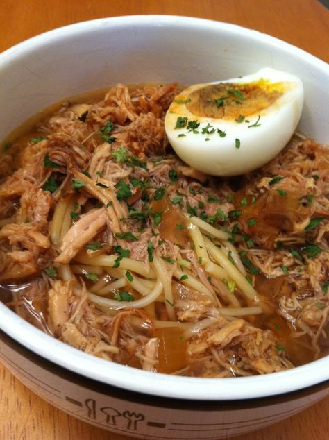 Yaka Mein from leftover Pulled Pork NEW ORLEANS HANGOVER FOOD!! Yaka Mein, Yakamein Recipe, Big Easy Recipes, Pork Leftovers, Recipes With Pork, Pulled Pork Leftover Recipes, Leftover Pulled Pork, Hangover Food, Korean Pork