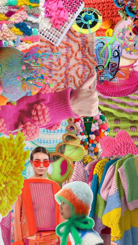 #moodboard #shuffleit #collage #texture #textiles #knit #knitwear #knitting #beads #color #colourful Knitwear Moodboard Inspiration, Textile Design Mood Boards, Kidult Aesthetic, Beaded Knitwear, Patchwork Moodboard, Childhood Moodboard, Crochet Moodboard, Textile Moodboard, Colorful Moodboard