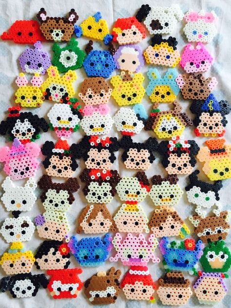 Perler Bead Art Disney, Disney Melty Beads, Disney Pearler Beads, Tiny Perler Bead Patterns Easy, Perler Bead Patterns Disney, Kawaii Perler Beads, Disney Perler Bead Patterns, Disney Perler Beads, Hama Beads Disney