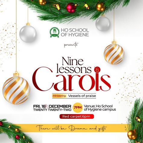 December Promo Flyer Design, Christmas Carol Poster Design, Carols Night Flyer Design, Carol Service Flyer Design, Christmas Fliers, Christmas Flyers Ideas, Christmas Carol Flyer Design, Carol Service Flyer, Carol Flyer Design