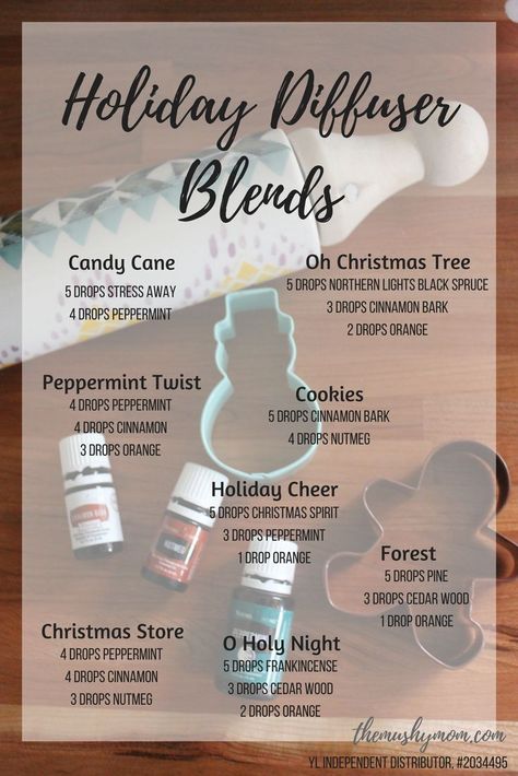 Holiday Diffuser Blends, Christmas Diffuser Blends, Lilin Aroma, Essential Oil Combinations, Doterra Essential Oils Recipes, Essential Oil Diffuser Blends Recipes, Young Living Essential Oils Recipes, Mama Design, Essential Oils Guide