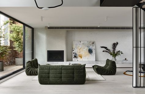 The Howard West Penthouse by JCB Architects - Project Gallery - The Local Project - The Local Project Ligne Roset Togo, Kempinski Hotel, Fireside Chairs, Togo Sofa, The Local Project, Elegant Sofa, Ligne Roset, Curated Design, Global Design