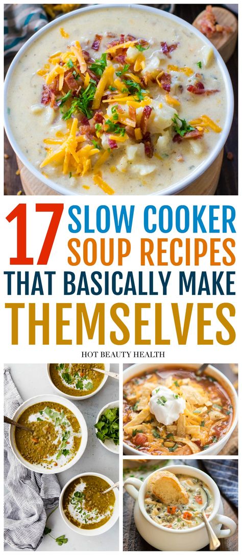 Winter Soup Crockpot, Easy Crock Pot Soup Recipes, Easy Crock Pot Soup, Fall Soups Crockpot, Crock Pot Soup Recipes, Slow Cooker Soup Recipes, Easy Crockpot Soup, Slow Cooker Soups, The Best Soup