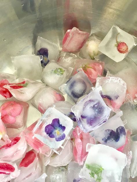 Flower Ice Cubes, Fairy Tea Parties, Flower Ice, Fairy Garden Party, Birthday Dinner Party, Summer Garden Party, Garden Birthday, The Atelier, Tea Party Garden