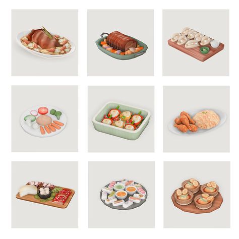 fav recipes for my sim family 🍗🍽️  pt.1 Sims 4 Food Display, Ts4 Recipes Cc, Sims 4 Custom Food Recipes, Sims 4 Recipes Cc, Cc Food Sims 4, Sims 4 Food Recipes, Sims 4 Cc Recipes, Sims 4 Cookbook, Sims 4 Cc Food Recipes