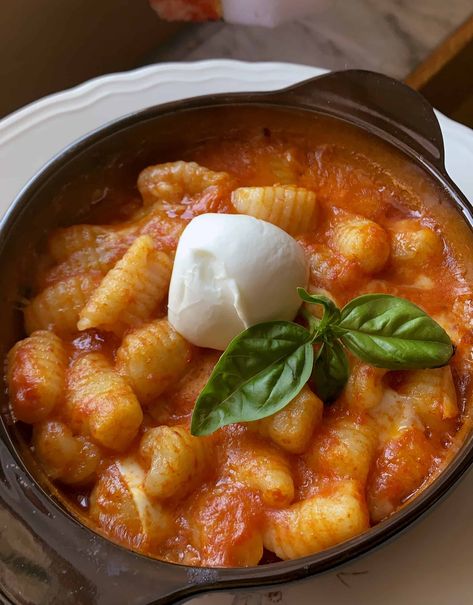 Gnocchi alla Sorrentina (Authentic Italian Recipe) - Christina's Cucina Italian Gnocchi, Gnocchi Recipe, Homemade Gnocchi, Italian Recipes Traditional, Cooking Courses, Gnocchi Recipes, Italian Recipes Authentic, Mediterranean Dishes, Italian Pasta