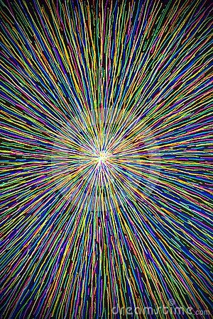 gel-pen-drawing-many-colored-lines-converging-to-center-paper Gel Pen Drawings, Pen Drawing, Gel Pens, Pen, Drawings, Color