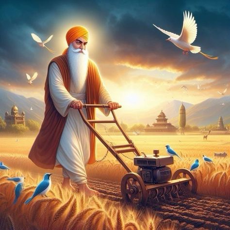 Waheguru Photos, Guru Nanak Dev Ji Hd Wallpaper, Baba Nanak Dev Ji, Guru Nanak Pics, Guru Wallpaper, Temple Wallpaper, Song Trending, Winnie The Pooh Gif, Golden Temple Wallpaper