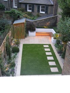 Small Back Gardens, Simple Garden Designs, Contemporary Garden Design, Back Garden Design, Modern Garden Design, Landscape Designs, Contemporary Garden, Low Maintenance Garden, Outdoor Gardens Design